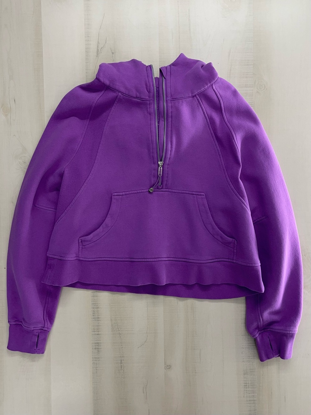 LULULEMON scuba oversized half zip pullover hoodie jacket purple m L